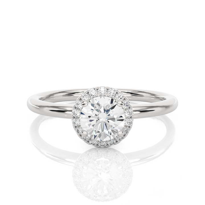 Halo Diamond Engagement Ring