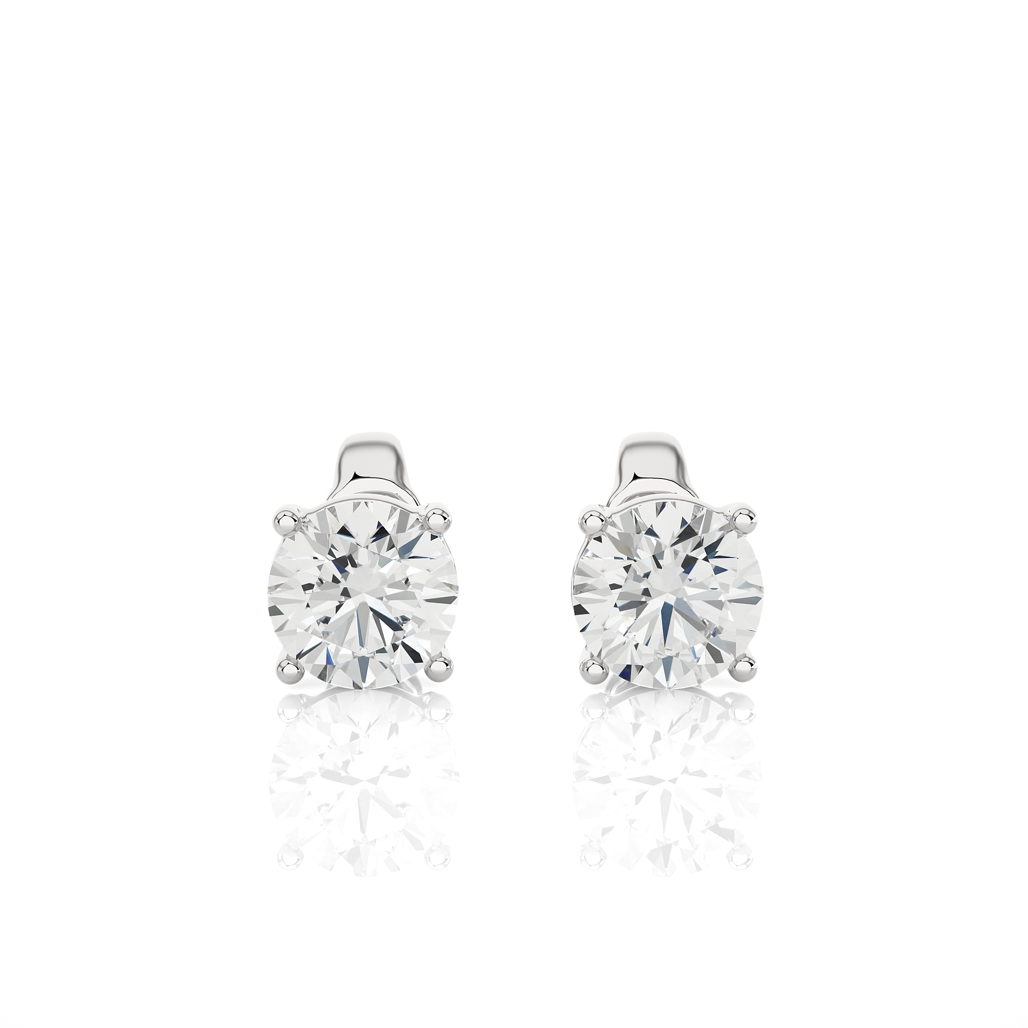Solitaire Diamond Earrings