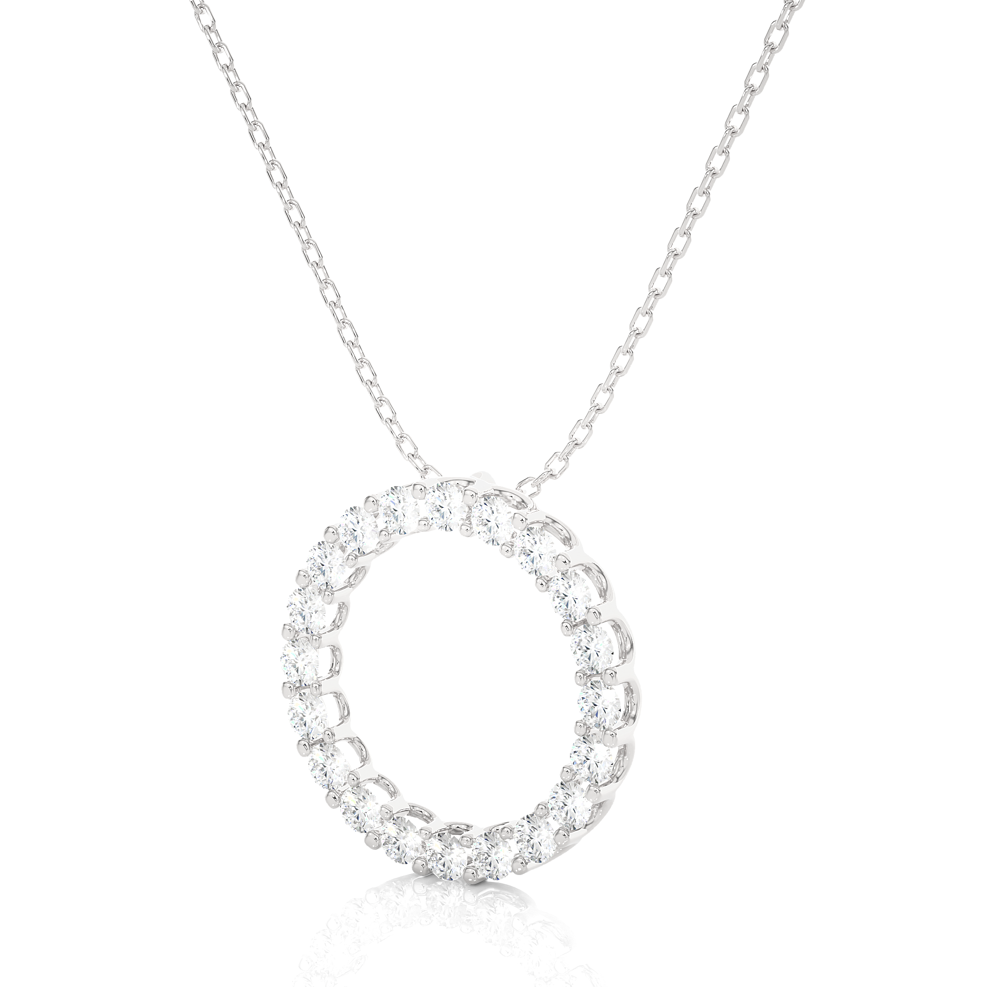 lab created diamond necklace