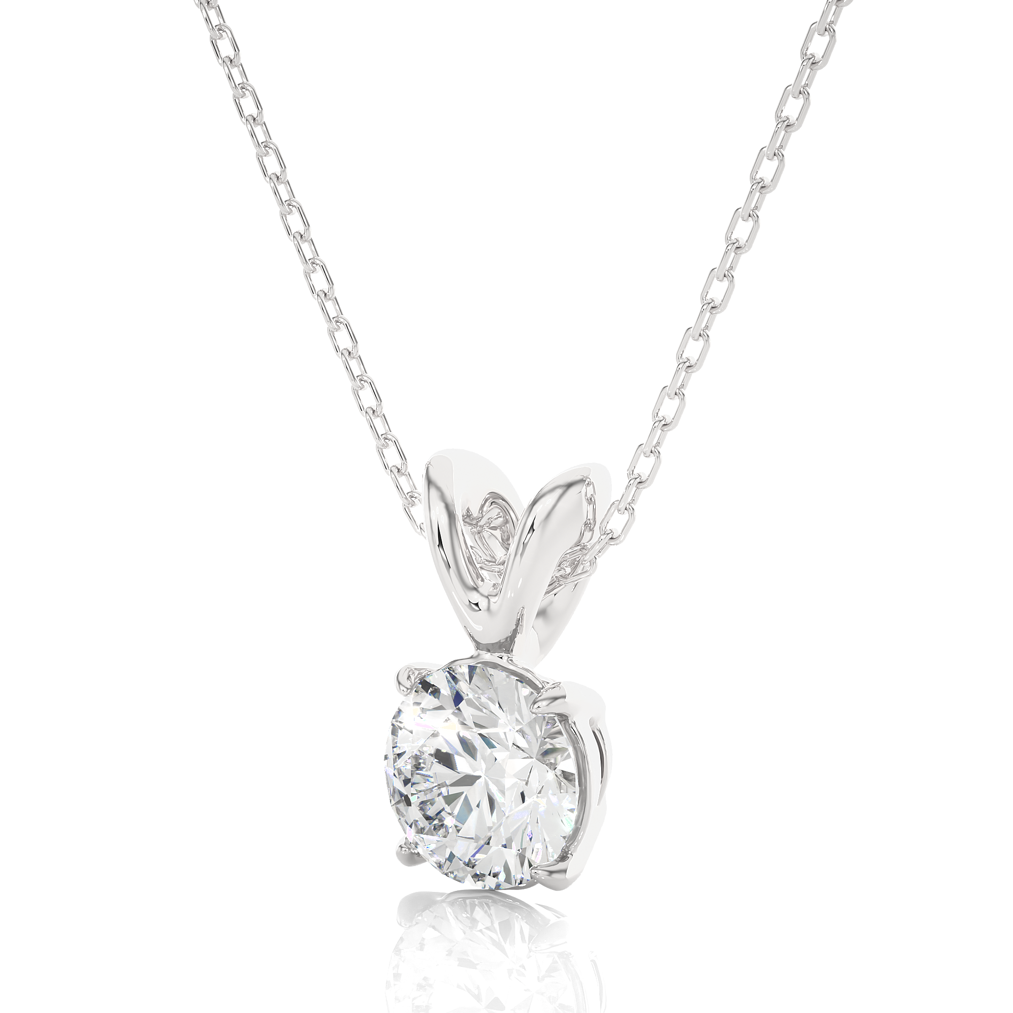 lab created diamond necklace