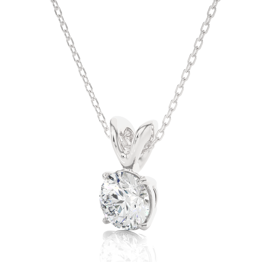 lab created diamond necklace
