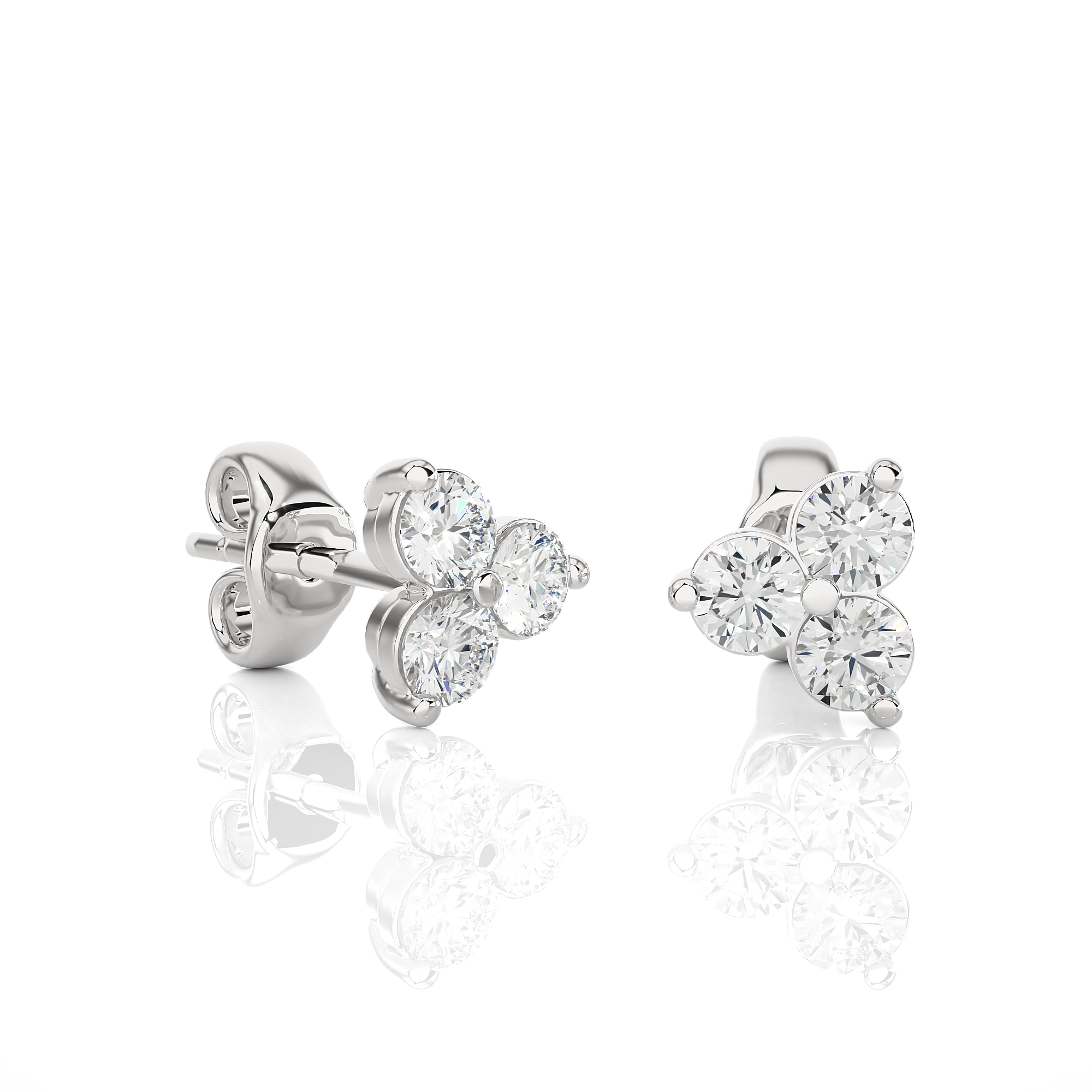 diamond stud earrings women