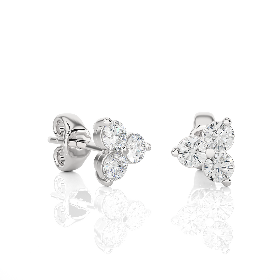 diamond stud earrings women