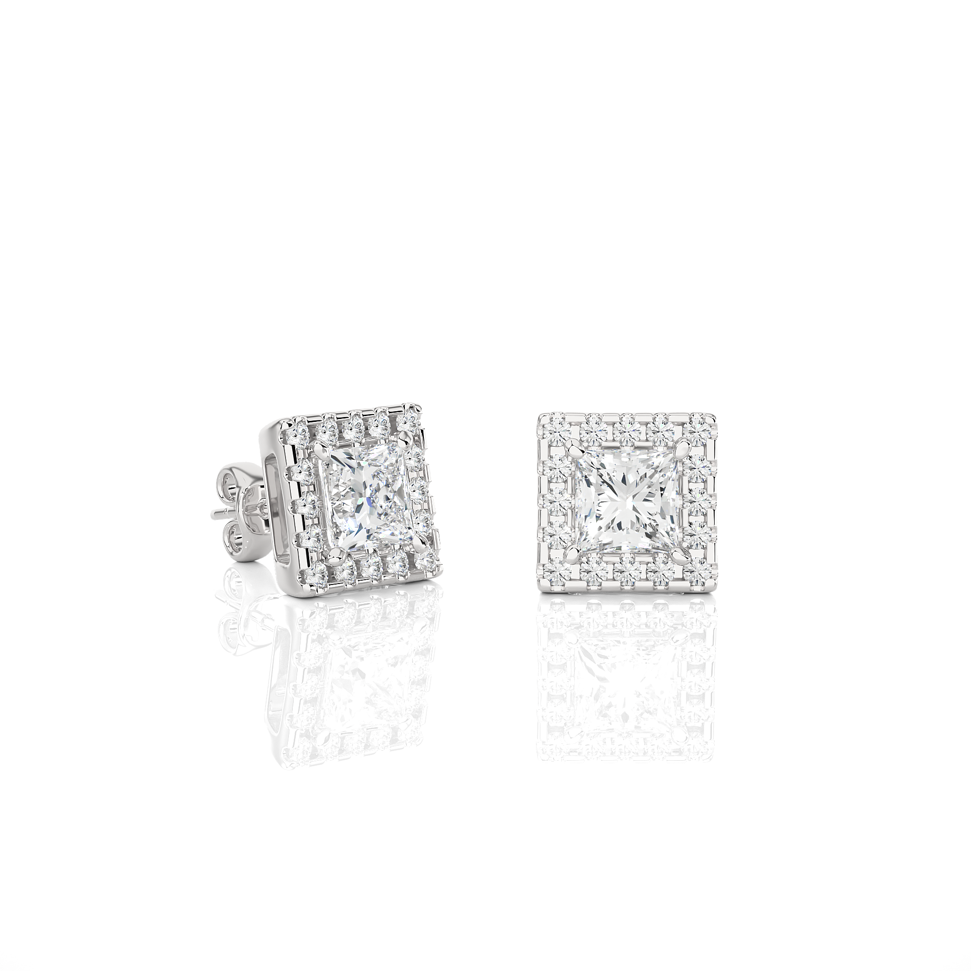 diamond stud earrings women