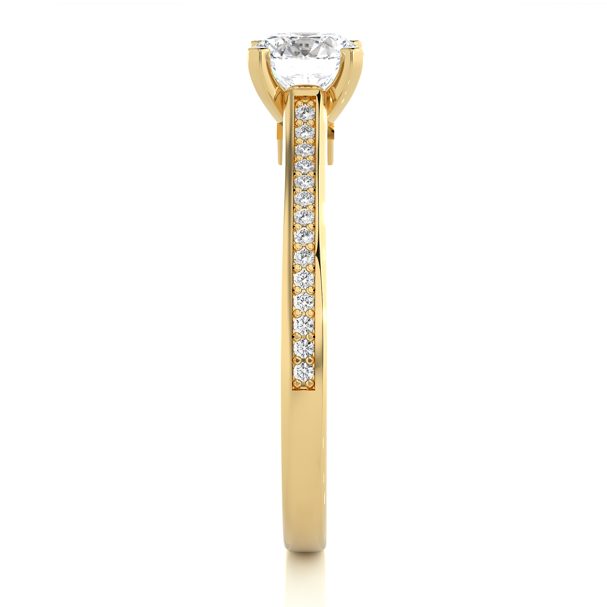 diamond engagement band