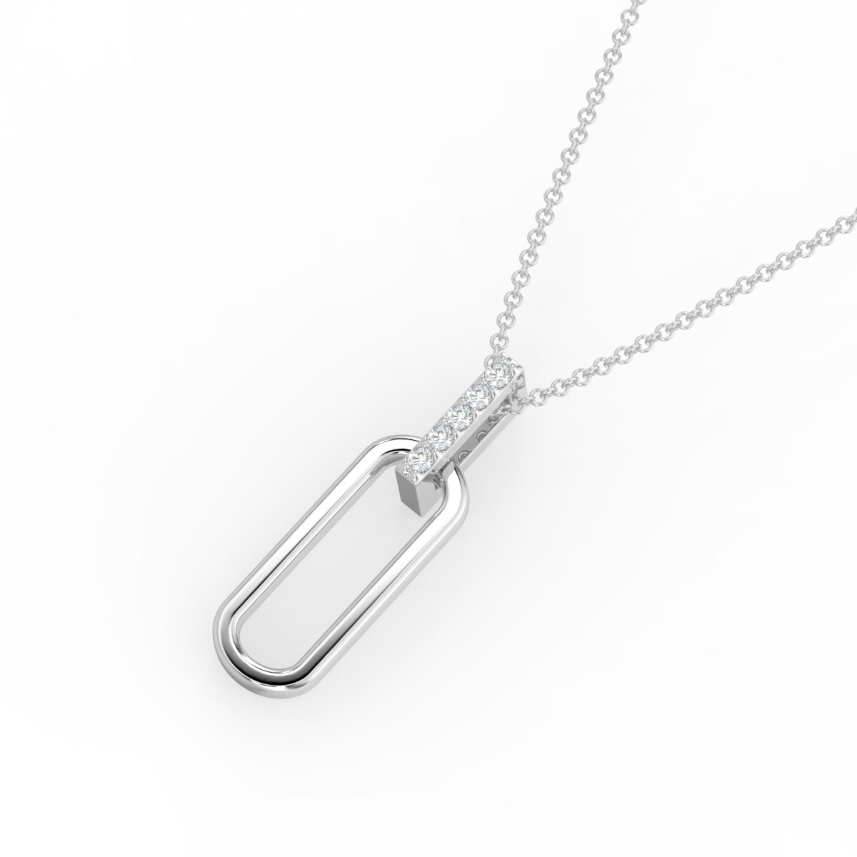 lab created diamond necklace