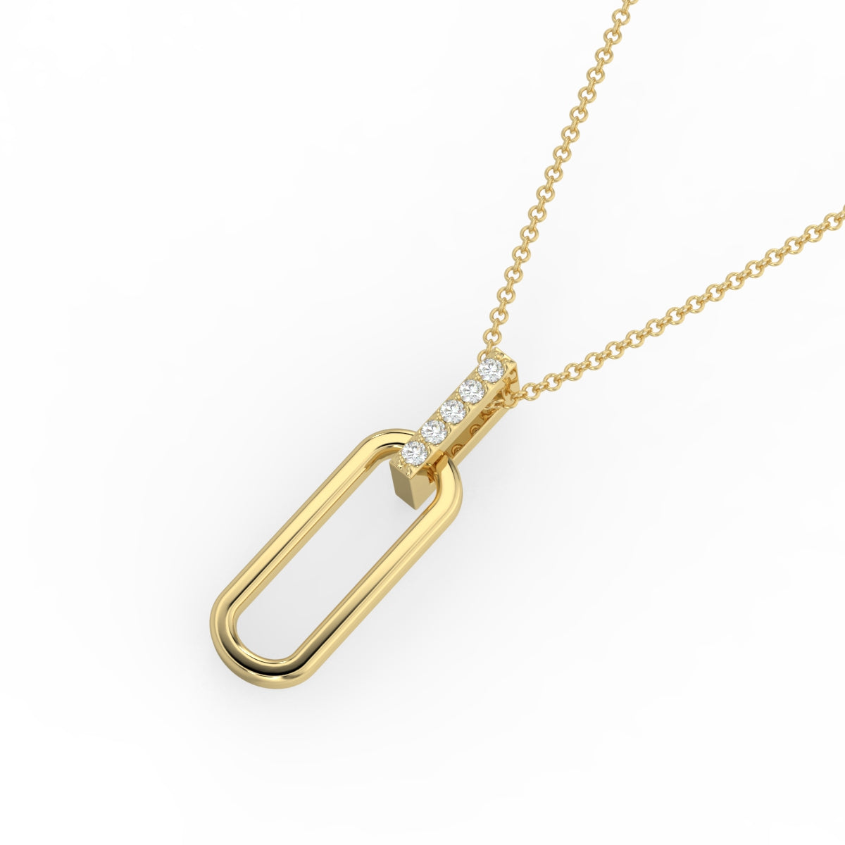 lab created diamond necklace