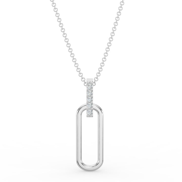 Paper Clip Link Pendant