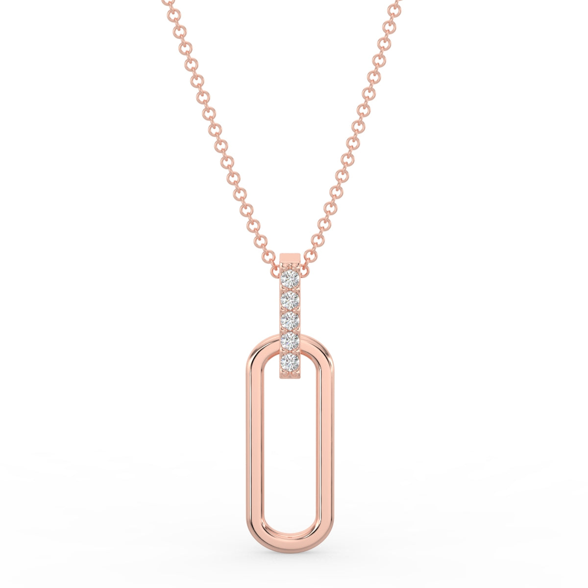 Paper Clip Link Pendant