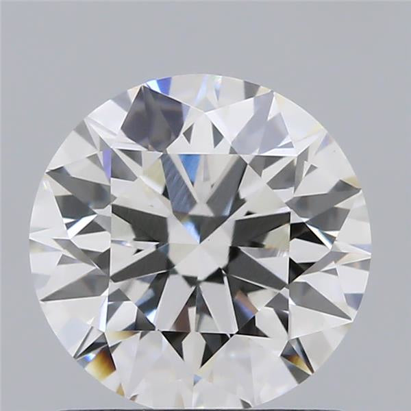 Lab-Created 1.07 Carat F VVS2 Ideal Cut Round Diamond